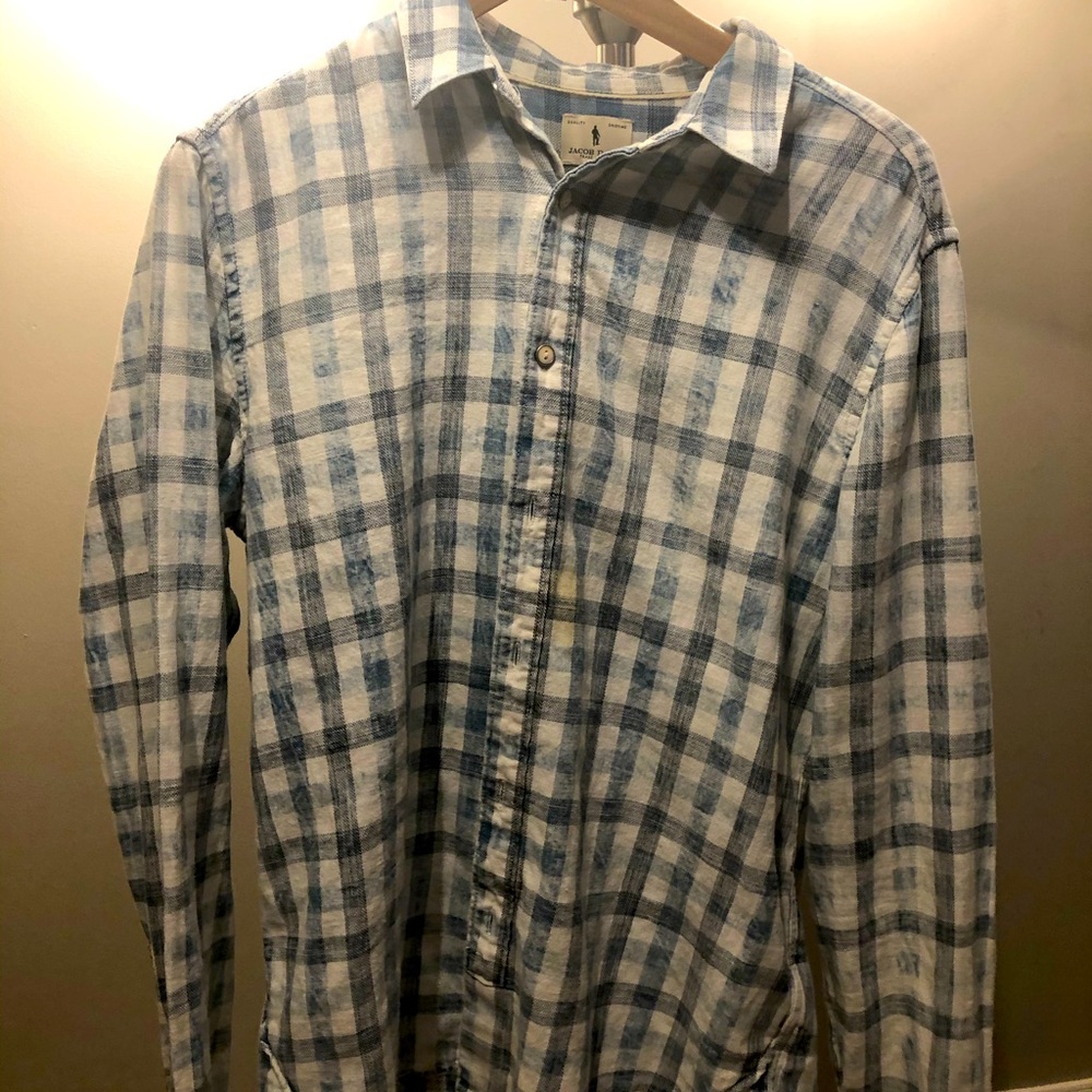 Fair Cond. Jacob Davis men’s casual BD in size M!!